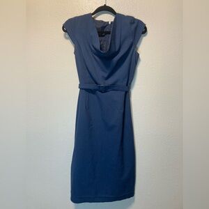 Calvin Klein Navy Shift Dress with Belt